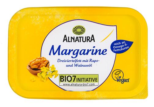 Alnatura Margarine Dreiviertelfett mit Raps-und Walnussöl 