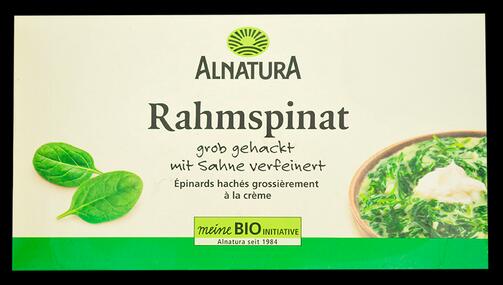 Alnatura Rahmspinat, grob gehackt 