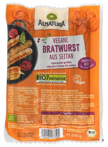 Alnatura Vegane Bratwurst aus Seitan