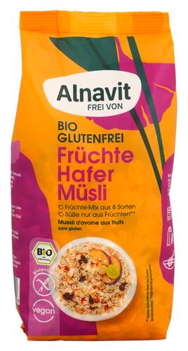 Alnavit Frei Von Bio Glutenfrei Früchte Hafer Müsli