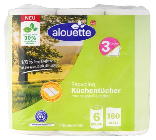 Alouette Küchentücher Recycling