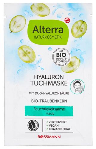 Alterra Hyaluron Tuchmaske Bio-Traubenkern