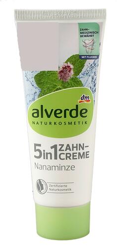Alverde 5 in 1 Zahncreme Nanaminze Alverde 5 in 1 Zahncreme Nanaminze