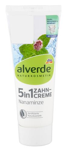 Alverde 5 in 1 Zahncreme Nanaminze Alverde 5 in 1 Zahncreme Nanaminze
