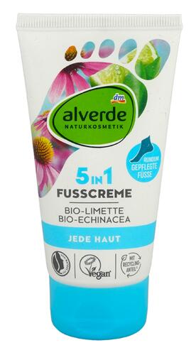 Alverde 5in1 Fusscreme Bio-Limette Bio-Echinacea