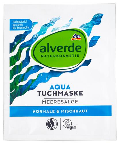 Alverde Aqua Tuchmaske Meeresalge