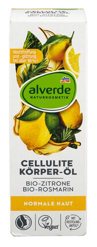 Alverde Cellulite Körper-Öl Bio-Zitrone Bio-Rosmarin