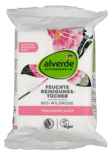 Alverde Feuchte Reinigungstücher Bio-Wildrose