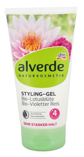 Alverde Styling-Gel Bio-Lotusblüte Bio-Violetter Reis, 4