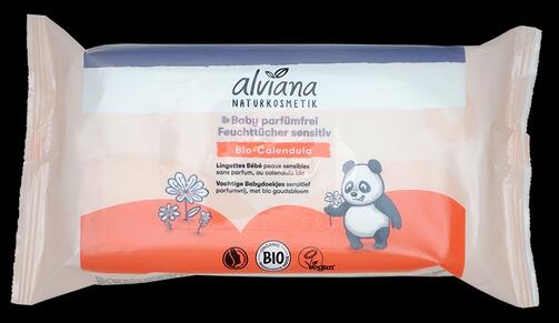 Alviana Baby parfümfrei Feuchttücher sensitiv