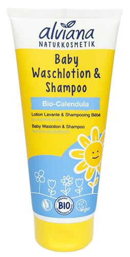 Alviana Baby Waschlotion & Shampoo Bio-Calendula