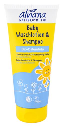 Alviana Baby Waschlotion & Shampoo Bio-Calendula