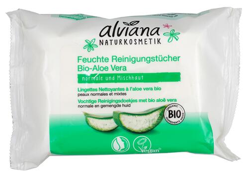 Alviana Feuchte Reinigungstücher Bio-Aloe Vera