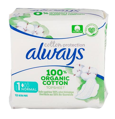 Always Cotton Protection Binden normal mit Flügeln