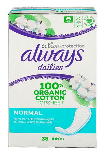Always Cotton Protection Dailies Slipeinlagen normal Always Cotton Protection Dailies Slipeinlagen normal