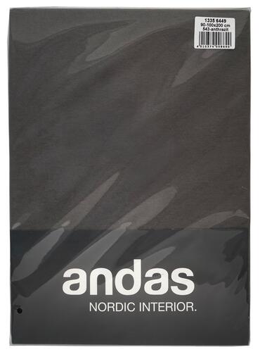 Andas Nordic Interior Edel-Jersey Spannbettuch, anthrazit