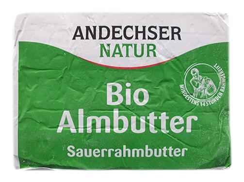 Andechser Natur Bio Almbutter Sauerrahmbutter, Bioland