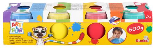 Art & Fun Wasserlösliche Fingermalfarben 600 g