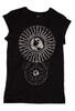 Asos T-Shirt mit Sonnenmotiv, schwarz