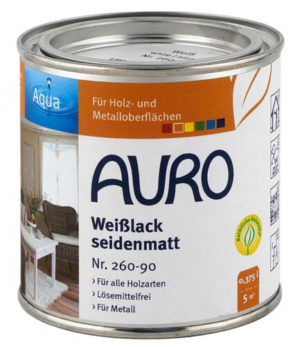 Auro Weißlack seidenmatt Nr. 260-90 weiß