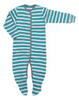 Baby Butt Schlafanzug, grau/mint geringelt, 098.147.278
