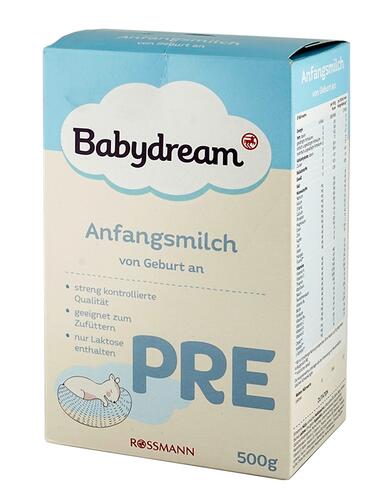 Babydream Anfangsmilch Pre