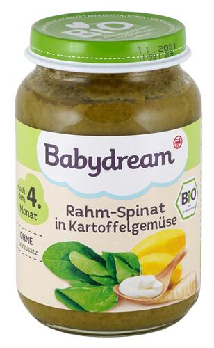 Babydream Rahm-Spinat in Kartoffelgemüse