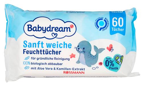 Babydream Sanft Weiche Feuchttücher, 6er Pack