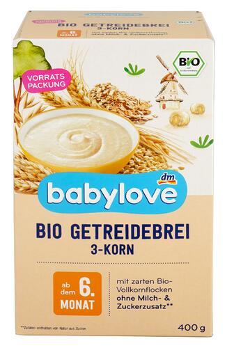 Babylove Bio Getreidebrei 3-Korn