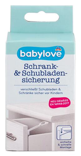 Babylove Schrank- & Schubladensicherung, 3 Stück