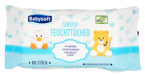 Babysoft Sensitiv Feuchttücher, 2er Pack