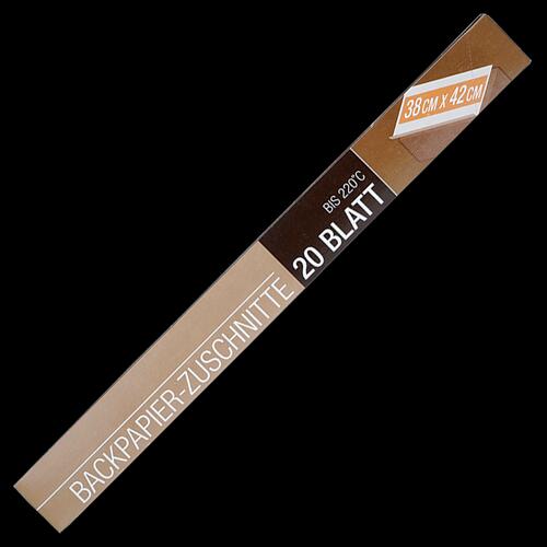 Backpapier-Zuschnitte, 20 Blatt