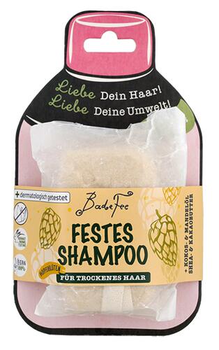 Badefee Festes Shampoo Hopfenblüten für Trockenes Haar