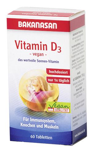Bakanasan Vitamin D3, Tabletten