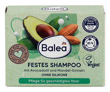 Balea Festes Shampoo mit Avocadoöl und Mandel-Extrakt Balea Festes Shampoo mit Avocadoöl und Mandel-Extrakt