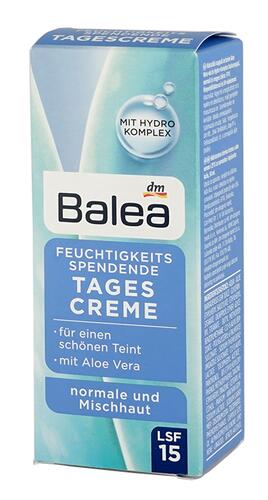Balea Feuchtigkeitsspendende Tagescreme Balea Feuchtigkeitsspendende Tagescreme