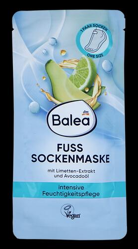 Balea Fuss Sockenmaske intensive Feuchtigkeitspflege