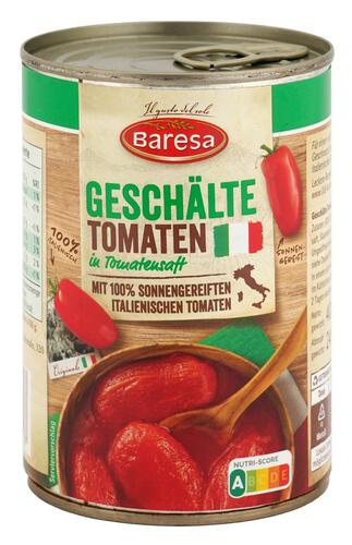 Baresa Geschälte Tomaten in Tomatensaft