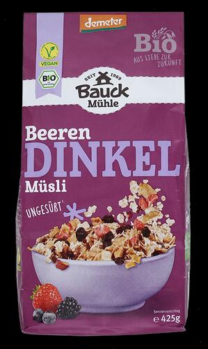 Bauck Mühle Beeren Dinkel Müsli, Demeter