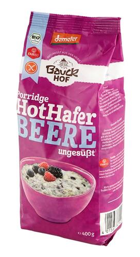 Bauckhof Porridge Hot Hafer Beere, Demeter, glutenfrei
