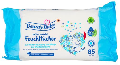 Beauty Baby extra weiche Feuchttücher, 2er Pack
