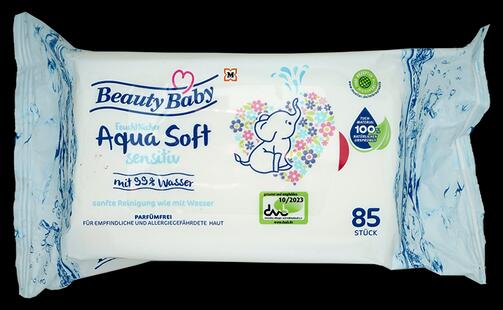 Beauty Baby Feuchttücher aqua soft sensitiv, 2er Pack