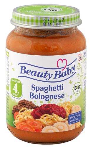 Beauty Baby Spaghetti Bolognese