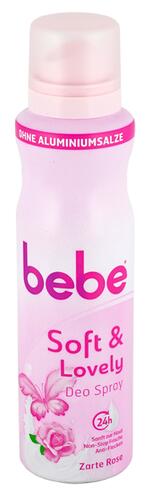 Bebe Soft & Lovely Deo Spray Zarte Rose Bebe Soft & Lovely Deo Spray Zarte Rose
