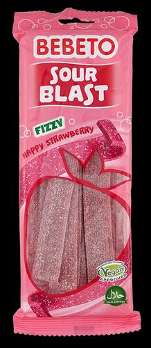 Bebeto Sour Blast Fizzy Happy Strawberry