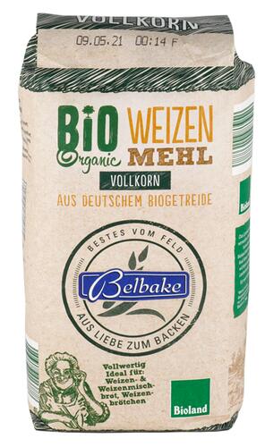 Belbake Bio Weizenmehl Vollkorn, Bioland