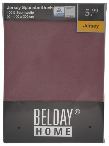 Belday Home Jersey Spannbetttuch, brombeere