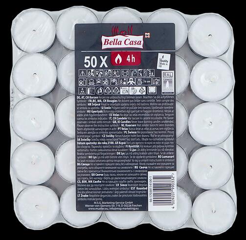 Bella Casa Teelichter, 50 Stück