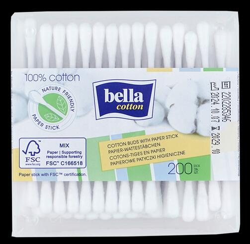 Bella Cotton Papier-Wattestäbchen