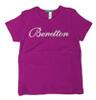 Benetton T-Shirt, mit Glitzerschriftzug